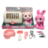 2款式粉红猪/兔子带笼子医具套装 塑料