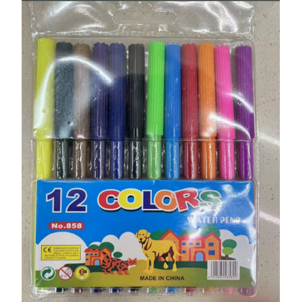 12色水彩笔（小） 单色清装 塑料