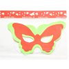 6PCS 荧光光板双层蝴蝶面具 混色 纸质