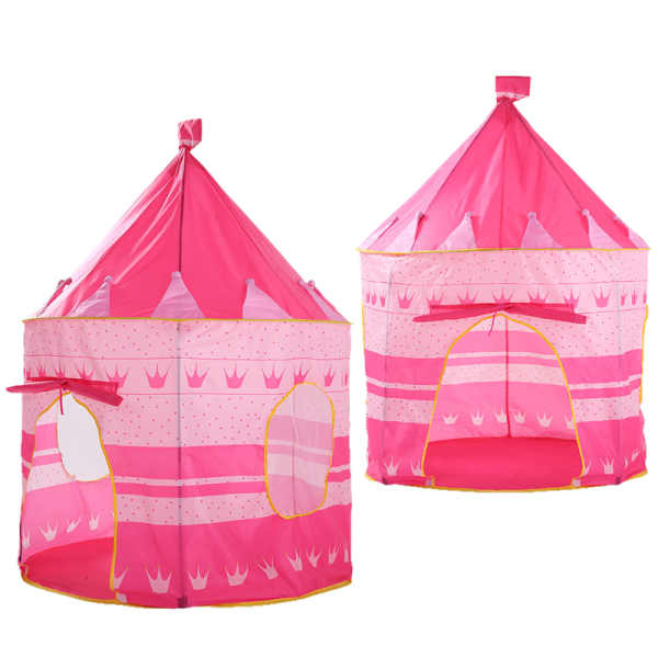 粉色皇冠蒙古包帐篷 布绒