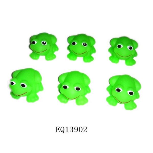 6只庄搪塑青蛙 搪胶