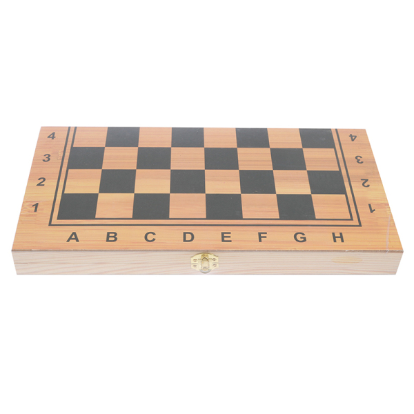 木制国际象棋 象棋 三合一 木质