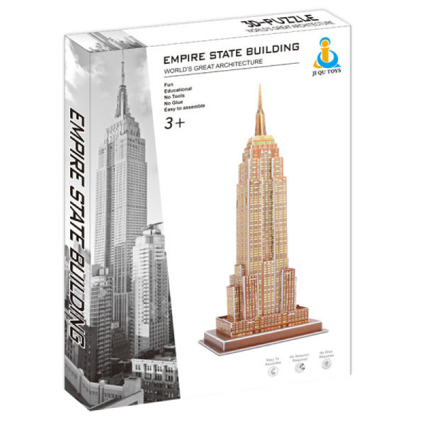 3D立体拼图-帝国大厦 建筑物 纸质