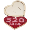 ST5549玫瑰花爱心 单色清装 木质