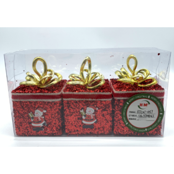 10cm 3PCS Christmas pendant
