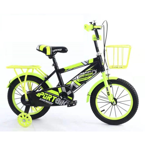 儿童12寸高碳钢车架山地车自行车闪光辅助轮 单色清装 金属