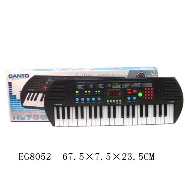 44键三位数码多功能电子琴带麦克风,插电 仿真 不分语种IC 塑料