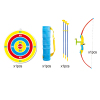弓箭套 仿真武器 吸盘弹 实色 带靶 塑料