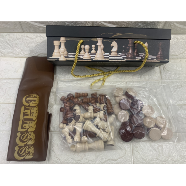 ST5288/礼盒皮革国际象棋 国际象棋 单色清装 木质