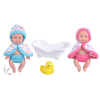 2款式娃娃带浴盆,鸭子 5寸 塑料