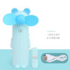 便携喷雾风扇带USB充电线 电动 喷雾 包电 塑料