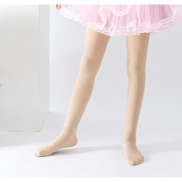 春夏薄款90D抗起球儿童连体舞蹈袜 20%氨纶 80%锦纶 女童 L 连体