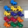 儿童早教独角兽字母匹配玩具数字计数图案配对蒙特梭利认知教具 塑料