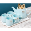 700ML陶瓷茶具套装 单色清装 陶瓷