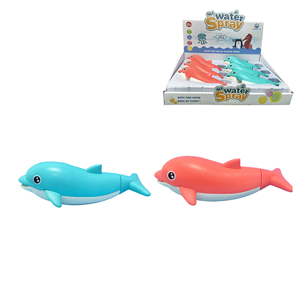6PCS 趣味海豚水炮 实色 塑料