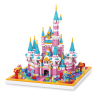 6230pcs建筑系列-粉色城堡积木套 塑料
