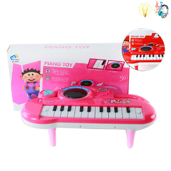 电子琴 3D灯光 卡通 灯光 音乐 不分语种IC 塑料