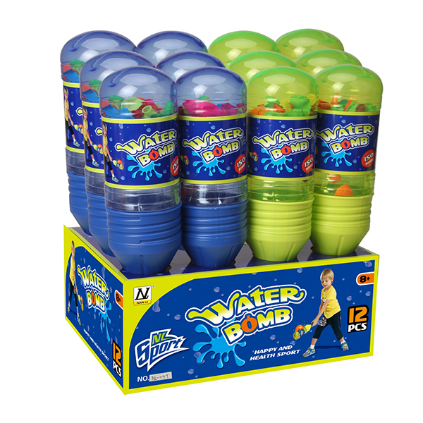 12PCS 棒球棒带水气球 塑料