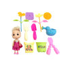 儿童花园工具套带娃娃 塑料