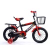 儿童18寸高碳钢车架闪光辅助轮自行车 单色清装 金属