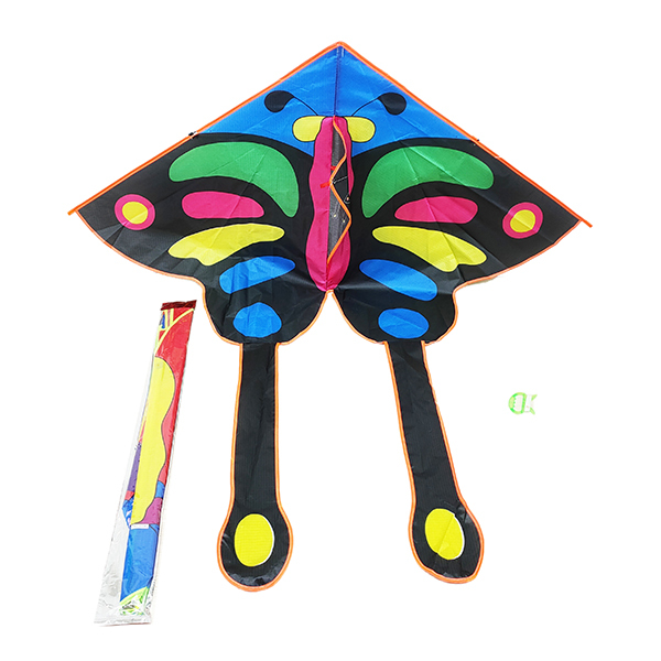 1.4米拼布彩色蝴蝶风筝（配线） 布绒