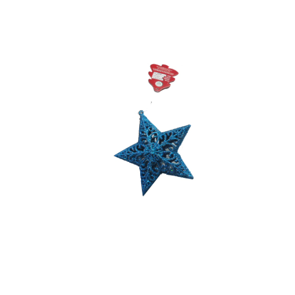 13*12.5cm圣诞五角星挂件 塑料