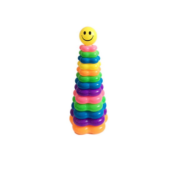 13层单色笑脸彩虹圈 塑料