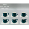陶瓷咖啡杯6杯6碟套装【200CC】 单色清装 陶瓷