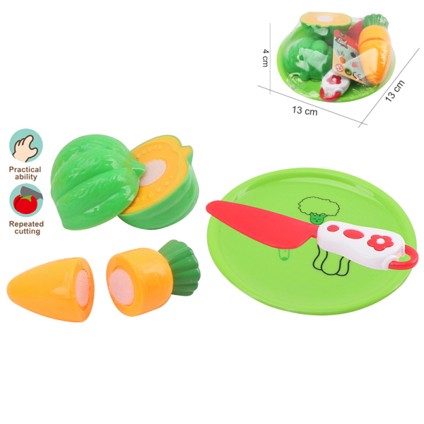5pcs蔬菜切切乐组合 可切 实色 塑料