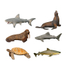 24PCS 6款海洋动物模型 塑料