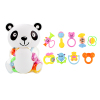 9pcs熊猫婴儿摇铃组合 塑料