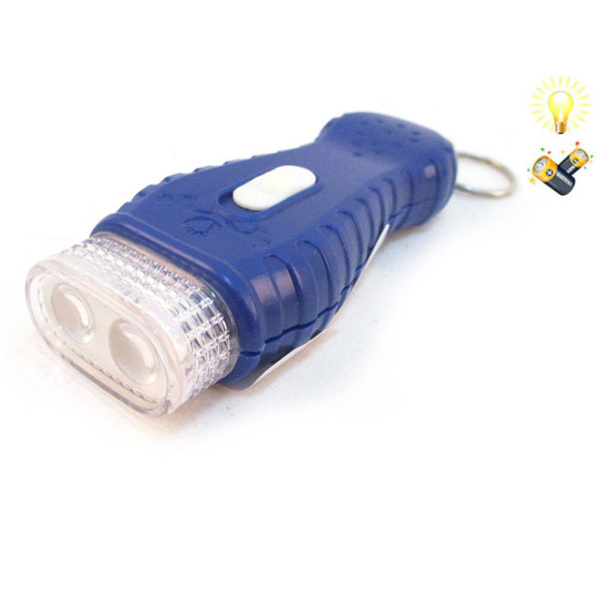双LED灯带钥匙扣手电筒包电 塑料