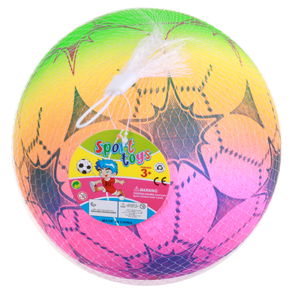 9寸彩虹太阳星充气球 塑料