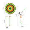 弓箭组合 吸盘弹 带靶 塑料