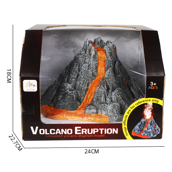 可喷雾火山模型带灯光 化学实验 塑料
