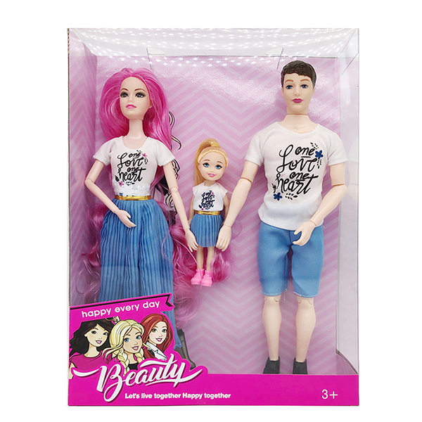 关节芭比带小娃娃,男芭比 11.5寸 实身 塑料