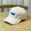 字母图案帽 中性 54-60CM 冬帽 100%聚酯纤维