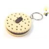 圆饼干LED灯手电筒钥匙扣包电 塑料