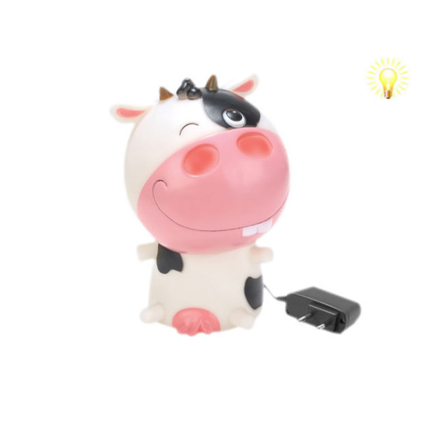 奶牛台灯带充电器 塑料
