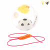 12PCS 6.5cm足球+鸭子弹跳球带绳 灯光 包电 塑料