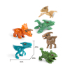 6款拼装恐龙 塑料