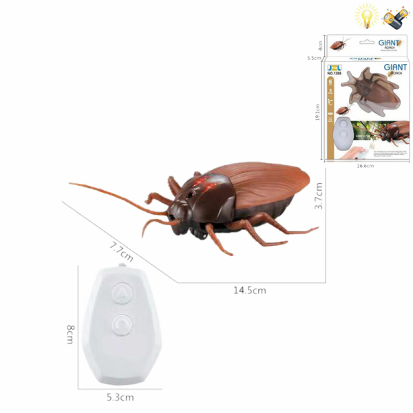 蟑螂 遥控 灯光 包电 塑料