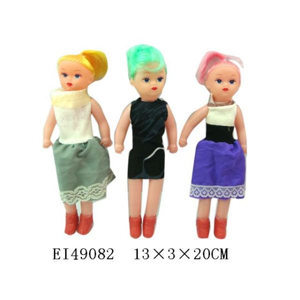 3只庄空身肥童娃娃 塑料
