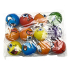 12(pcs)彩色表情PU球 塑料