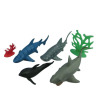 4只庄海洋动物套(中文包装) 塑料