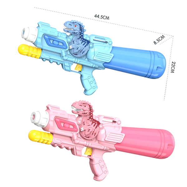 充气恐龙水枪2色  实色 塑料