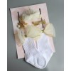 新生儿发带+发夹+袜子套装（盒子要自己装） 新生儿（1岁以内） 均码 套装 5%氨纶 70%棉 25%聚酯纤维