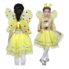3件套蝴蝶翅膀公主连衣裙组合 塑料