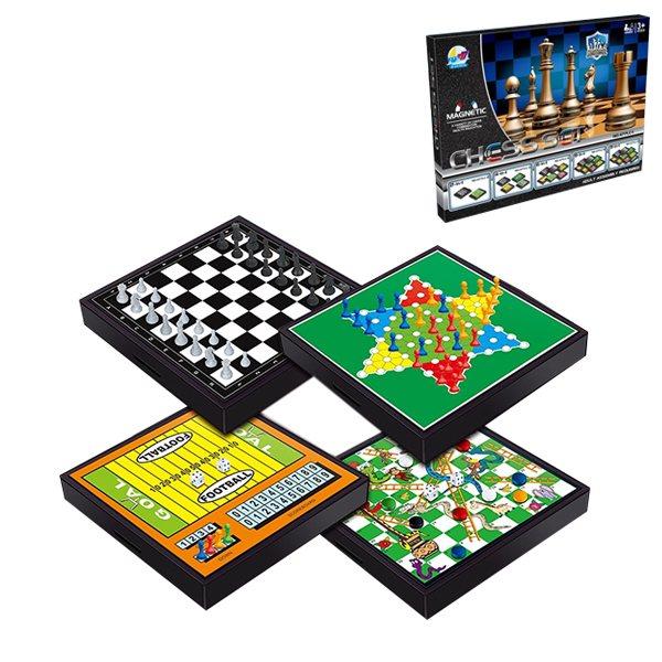 磁性棋 国际象棋 四合一 塑料