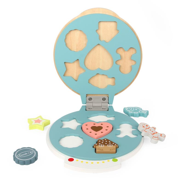 儿童木制玩具烤饼机【22.5*19*3CM】 单色清装 木质